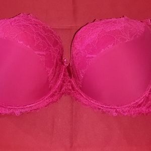 La Dearchuu Plus Size Hot Pink Bra - Size 46DD (NWOT)